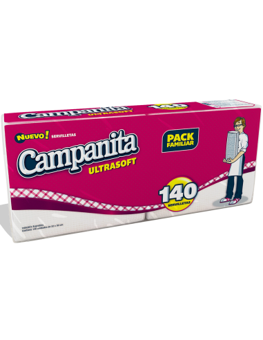 Servilleta Campanita Ultrasoft x 140